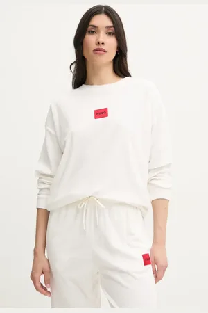 HUGO BOSS Bluza lounge kolor z aplikacją 50531686