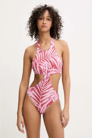Pepe Jeans Jednoczęściowy strój kąpielowy LEAF KNOT SWIMSUIT kolor miękka miseczka PLB10550