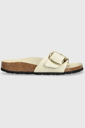 Birkenstock Klapki skórzane Madrid damskie kolor 1025298