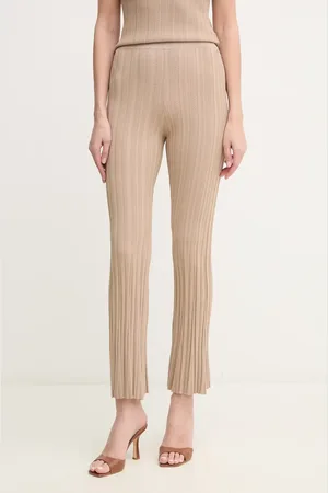 Guess Spodnie GIADA damskie kolor dzwony high waist 5GGB28 5874Z