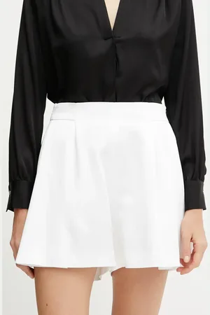 HUGO BOSS Szorty damskie kolor gładkie high waist 50537474