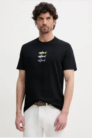 Paul & Shark T-shirt bawełniany męski kolor z nadrukiem 25411005