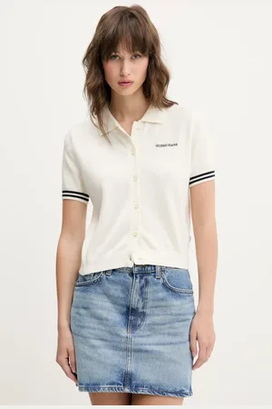 Guess Polo z domieszką wełny damski kolor W5GR03 Z3HO2