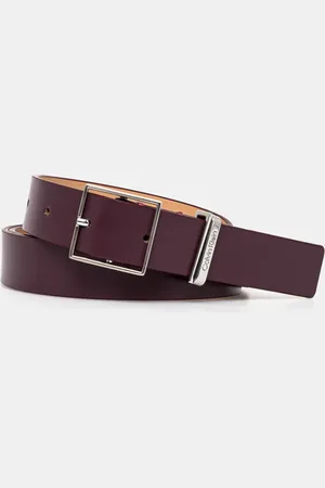 Calvin Klein Pasek skórzany damski kolor K60K612866