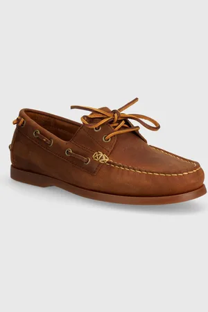 Ralph Lauren Mokasyny nubukowe Merton Boat kolor 803932219002