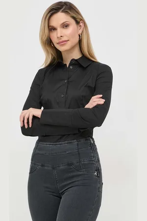 Patrizia Pepe Koszula damska kolor slim z kołnierzykiem klasycznym CC0356 A01