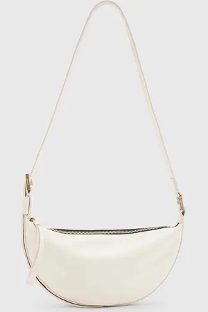 AllSaints Torebka skórzana HALF MOON kolor W301XB