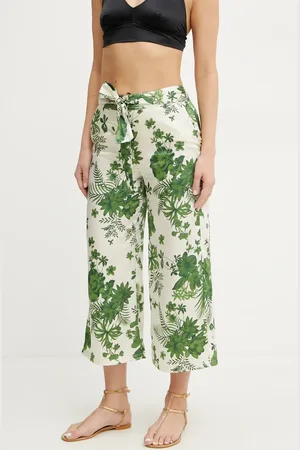 MARELLA Spodnie Emme by damskie kolor szerokie high waist 2515131162200