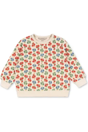 Konges Sløjd Bluza bawełniana dziecięca LOUPY LOU SWEATSHIRT GOTS kolor z nadrukiem KS102025