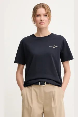 GANT T-shirt bawełniany damski kolor 4200573