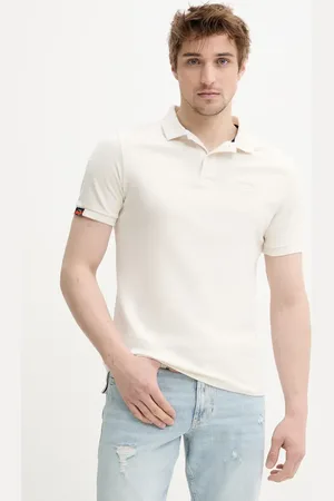 Superdry Polo bawełniane męski kolor gładki M1110439A-B7G