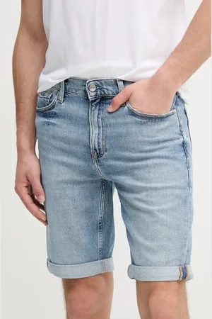 Calvin Klein Szorty jeansowe męskie kolor J30J327516
