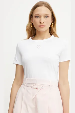 HUGO BOSS T-shirt bawełniany damski kolor 50540260