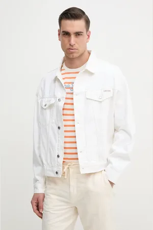 Calvin Klein Kurtka jeansowa kolor przejściowa J30J327586