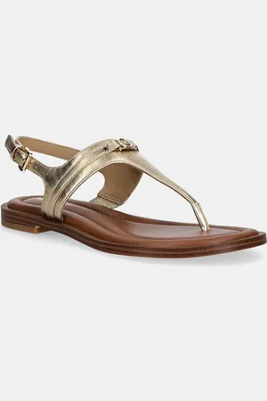 Michael Kors Sandały skórzane Mandy damskie kolor 40S5MAFS2M.740