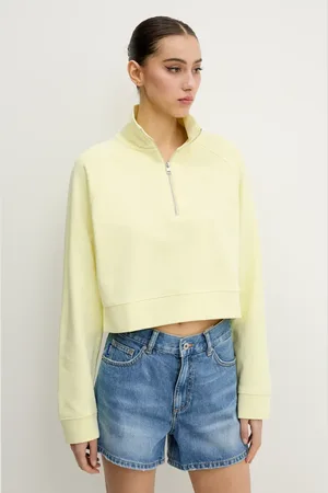 Hugo Blue Bluza bawełniana damska kolor gładka 50537102