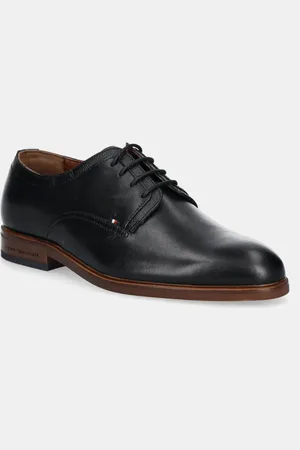 Tommy Hilfiger Półbuty skórzane HILFIGER THUNIT LEATHER SHOE męskie kolor FM0FM05472