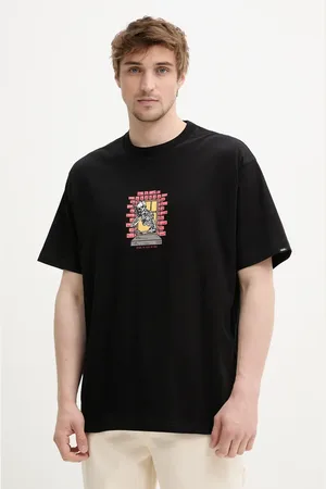 Vans T-shirt bawełniany męski kolor z nadrukiem VN000NHUBLK1