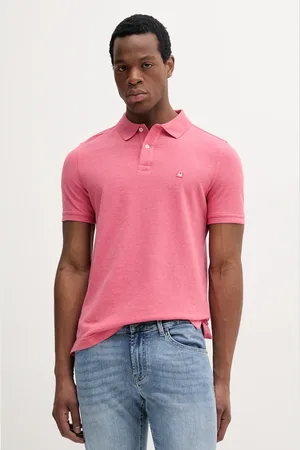 Benetton Polo bawełniane męski kolor melanżowy 3088U3023