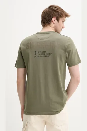 Superdry T-shirt bawełniany męski kolor z nadrukiem M1012116A-2LX