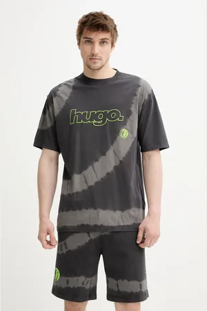 Hugo Blue T-shirt bawełniany męski kolor z nadrukiem 50542951