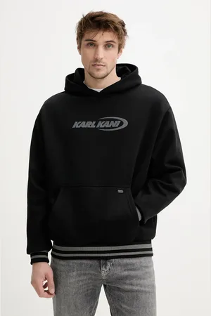 Karl Kani Bluza bawełniana męska kolor z kapturem z nadrukiem 60210341
