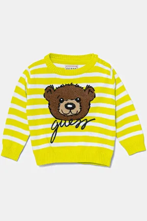 Guess Sweter bawełniany niemowlęcy kolor lekki I5RR01 Z2NN0