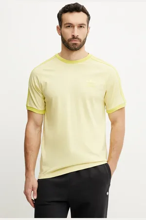 adidas T-shirt bawełniany 3-Stripes męski kolor gładki JN7021