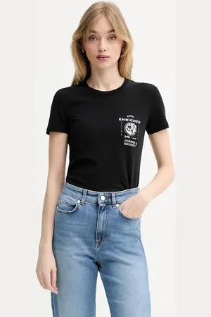 Iceberg T-shirt bawełniany damski kolor F091 6318