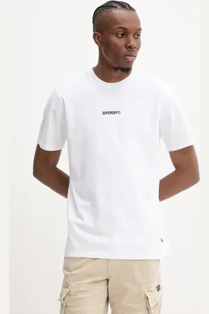 Superdry T-shirt bawełniany męski kolor z aplikacją M1012131A-U4Y