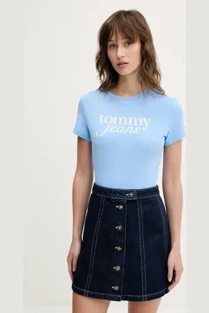 Tommy Hilfiger T-shirt bawełniany damski kolor DW0DW19447