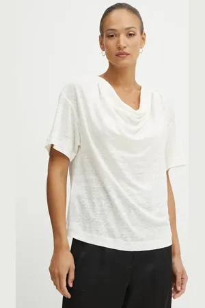 Pinko T-shirt lniany kolor 104952 A2GA