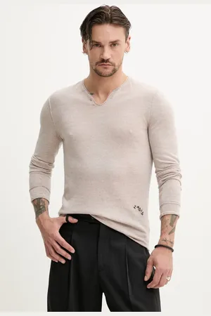 Zadig & Voltaire Sweter wełniany męski kolor lekki KMSW01742