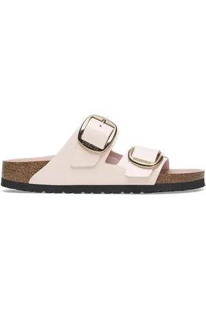 Birkenstock Klapki skórzane Arizona Big Buckle damskie kolor 1029352