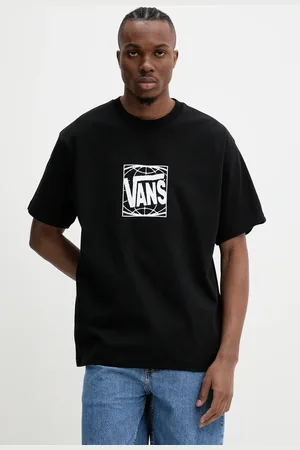 Vans T-shirt bawełniany męski kolor z nadrukiem VN000Q25BLK1