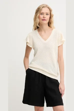 Mos Mosh Sweter bawełniany damski kolor lekki 168800
