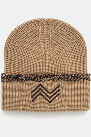 Missoni Czapka kolor z grubej dzianiny wełniana CP00WOD9829