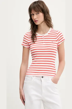 Tommy Hilfiger T-shirt bawełniany damski kolor DW0DW19502