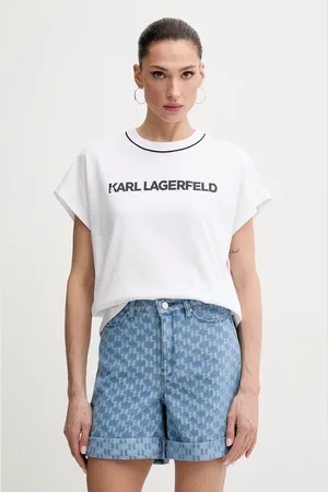 Karl Lagerfeld T-shirt bawełniany damski kolor A2W17109