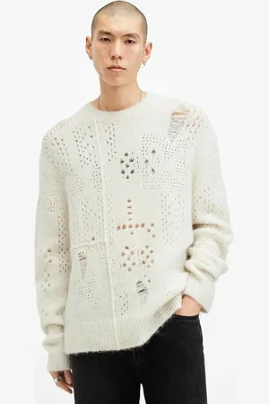 AllSaints Sweter wełniany HADWIN męski kolor ciepły M046KB