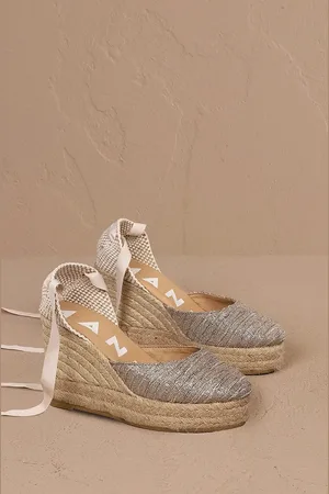 MANEBI Espadryle Wedge Espadrilles damskie kolor na platformie H 3.1 WV