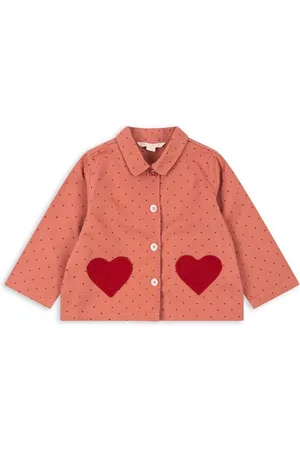 Konges Sløjd Kurtka bawełniana dziecięca NOLA SHIRT JACKET GOTS kolor KS101637