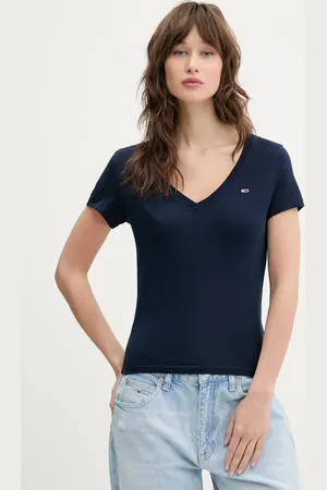 Tommy Hilfiger T-shirt bawełniany 2-pack damski kolor DW0DW21367