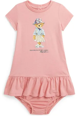 Ralph Lauren Sukienka bawełniana niemowlęca kolor mini rozkloszowana 310941153001