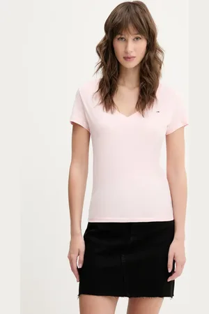 Tommy Hilfiger T-shirt bawełniany 2-pack damski kolor DW0DW21367