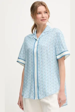 Lacoste Koszula damska kolor relaxed z kołnierzykiem klasycznym CF0495