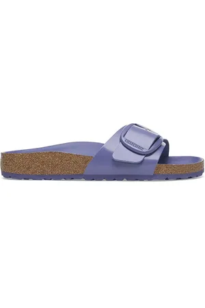 Birkenstock Klapki skórzane Madrid Big Buckle damskie kolor 1029427