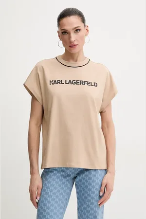 Karl Lagerfeld T-shirt bawełniany damski kolor A2W17109