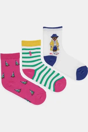 Ralph Lauren Skarpetki dziecięce 3-pack kolor 446969097001