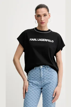 Karl Lagerfeld T-shirt bawełniany damski kolor A2W17109